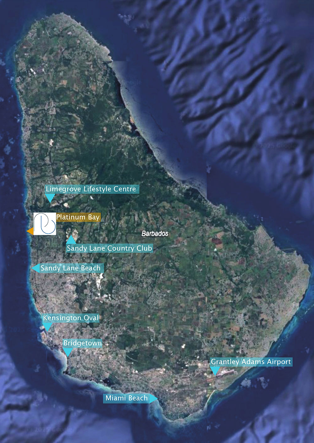 Platinum Bay Map